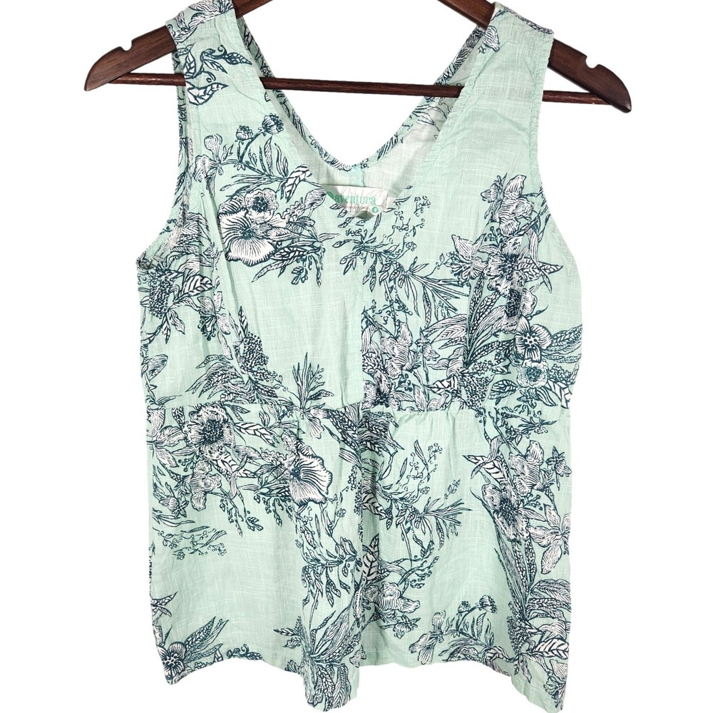 Aventura Mint Green Floral Tank Top